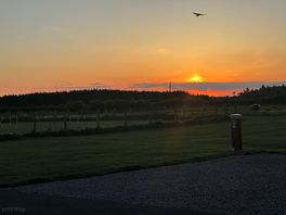 Sunset from the dunlin touring pitches