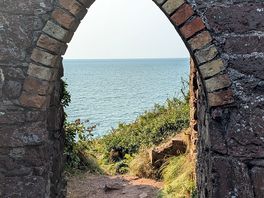 Monk haven folly, a short stroll away along the coastal path towards dale