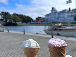 Nice ice cream a few mins walk away