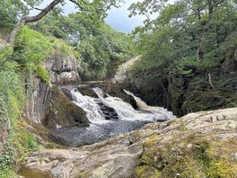 Nearby waterfall trail