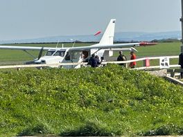 Some skydivers loading into plane