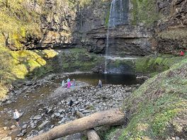 Henrhyd falls where they filmed batman begins