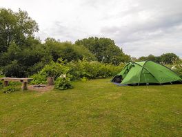 Tent pitched