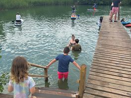 Lake swimming
