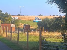 View approaching the site from the driveway