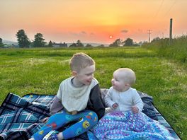Enjoying the beautiful sunset