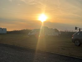 Sun set on site