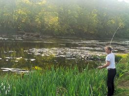 Fly fishing on the wye