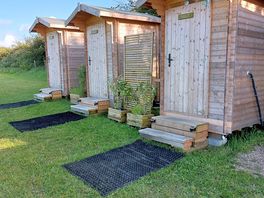 Composting toilets.