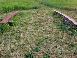 Benches in the meadow