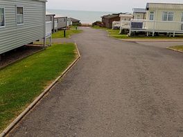View of the sea from touring park.