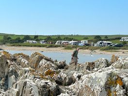 Campsite from the beach