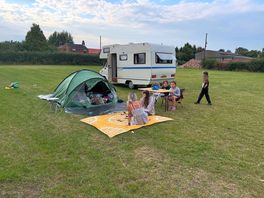 Camping at pond farm