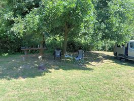 Lovely shaded area on a very hot weekend.