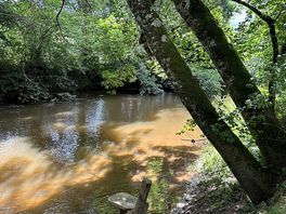 Small section of the river that’s accessible on the grounds