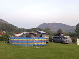 Backdrop view of our pitch