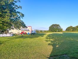 Views at sunrise across the field