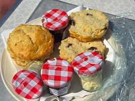 Scones from the lady of the farm .