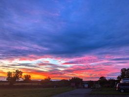Beautiful sunset from southview farm.