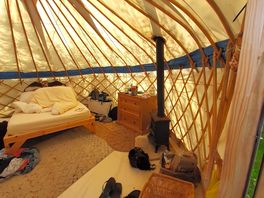 Yurt inside