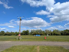 View from our pitch, lots of space