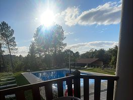 Lovely sunset overlooking the pool