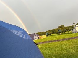 When it rained we had double rainbows.
