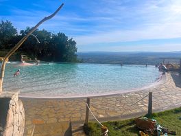 Panoramic pool with slides