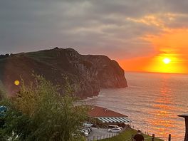 Atardecer desde la parcela