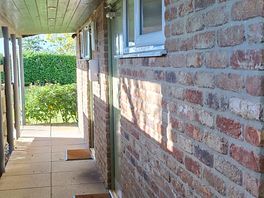 Male and female toilets with key coded doors