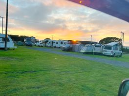 Sunset view from the van