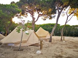 Bell tent exterior