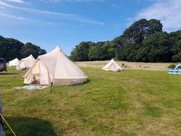 Glampin site, only 6 tents to peaceful with lots of space