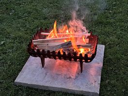 Log fire