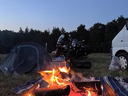 Wild camping with the bikes