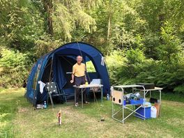 Woodland camping at le pointe