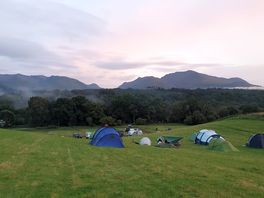 Uitzicht vanuit onze tent.