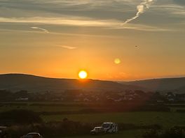 Sunset from our pitch