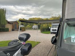 View from pitch towards the river.