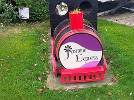 Charming flower train.