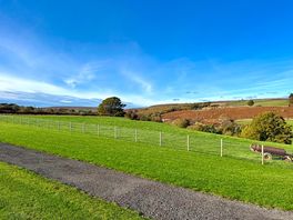 View over the valley leading down to the river esk