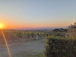 Sonnenuntergang vom platz aus