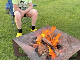 Fire pits and wood are provided for a small fee