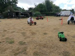 Children in the go karts