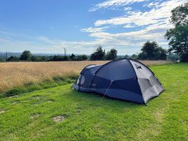 Wide views over the surrounding fields - all the way to the horizon