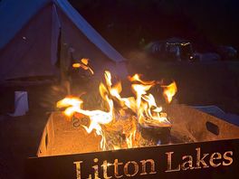 Branded fire pit