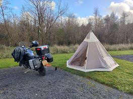 Pitched up for the night