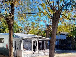 Stellplatz mit abendsonne