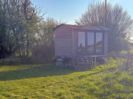 Exterior of hut