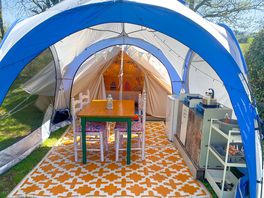 Bell tent exterior